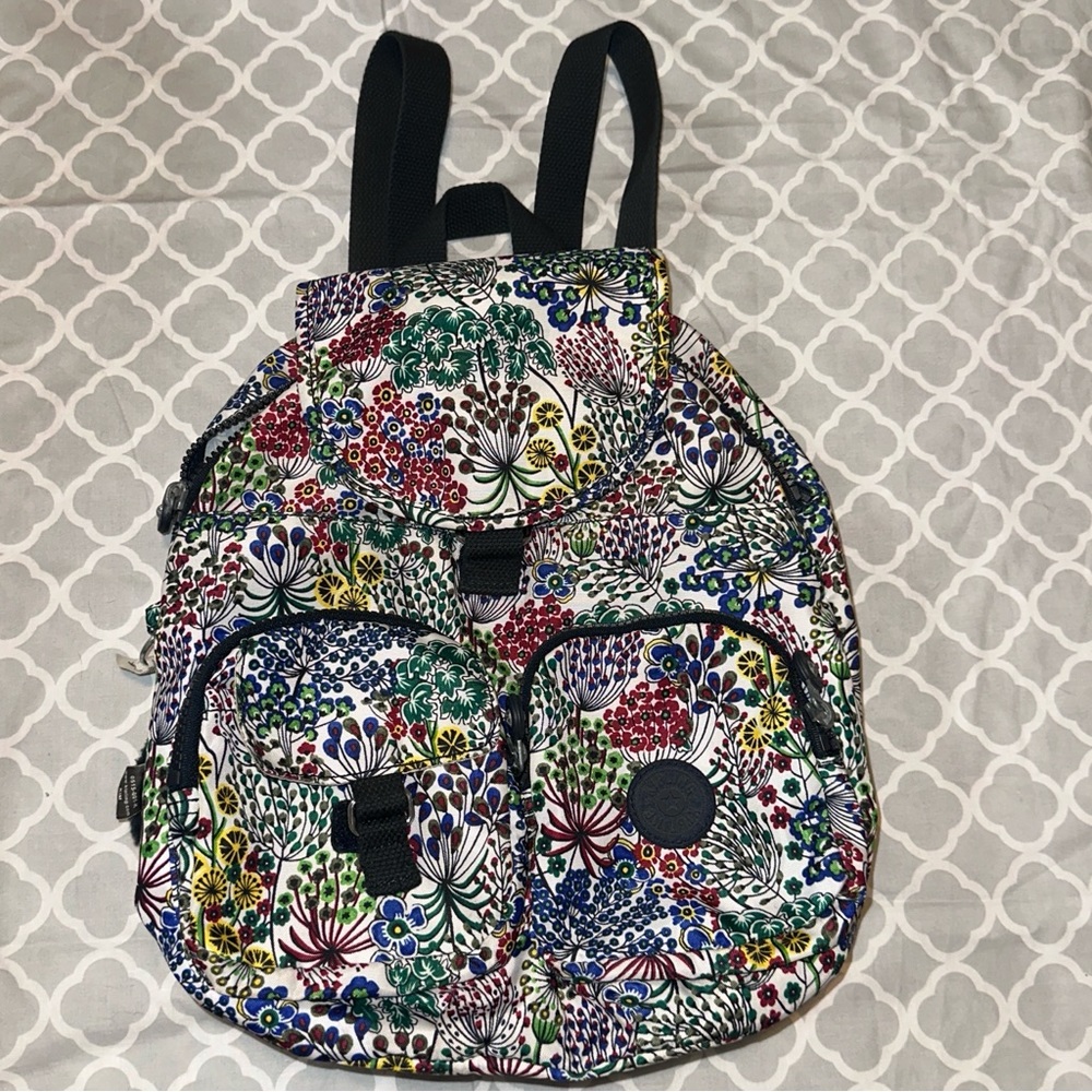 Kipling Printed Medium Backpack